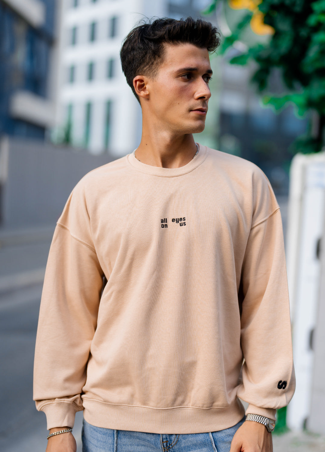 Unisex Nude All Eyes On Us Sweatshirt