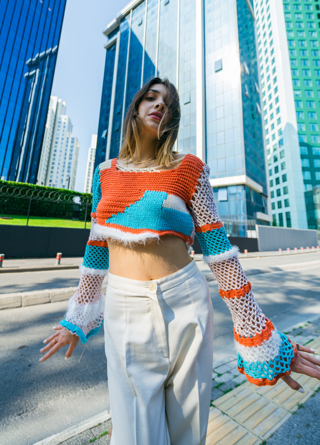 Colorful Bustier Handmade Runway Collection