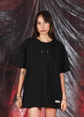 Trace Black Nakışlı Unisex Siyah T-Shirt