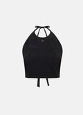Floral Nakışlı Sırt Dekolteli Teknik Kumaş Büstiyer