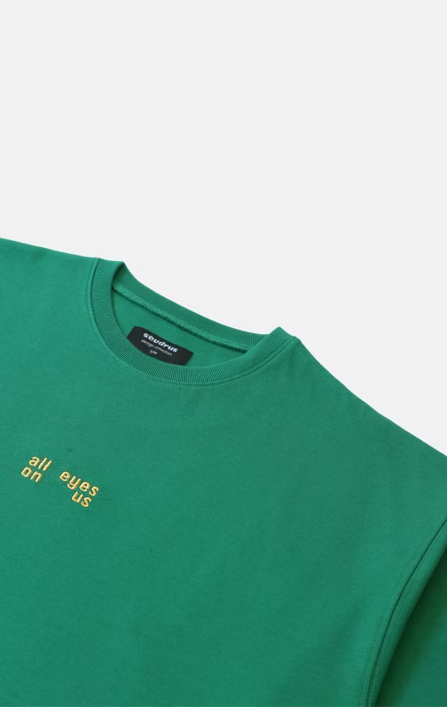 Unisex Oversized All Eyes On Us Green T-shirt