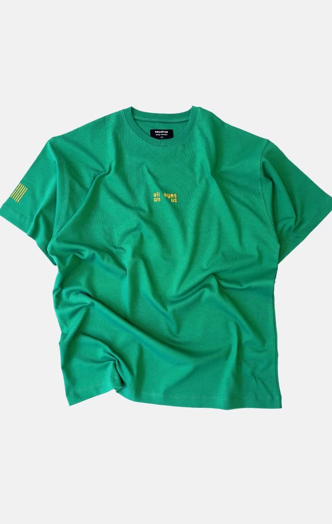 Unisex Oversized All Eyes On Us Green T-shirt