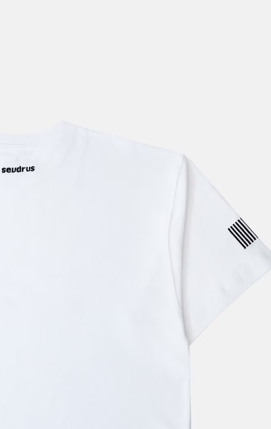 Unisex Oversized White T-shirt Black Logo