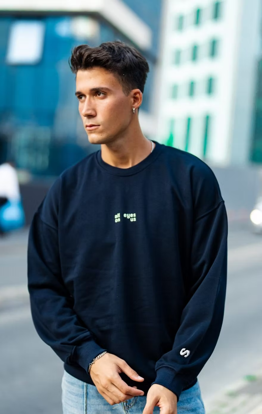 Unisex Midnight Blue All Eyes On Us Sweatshirt