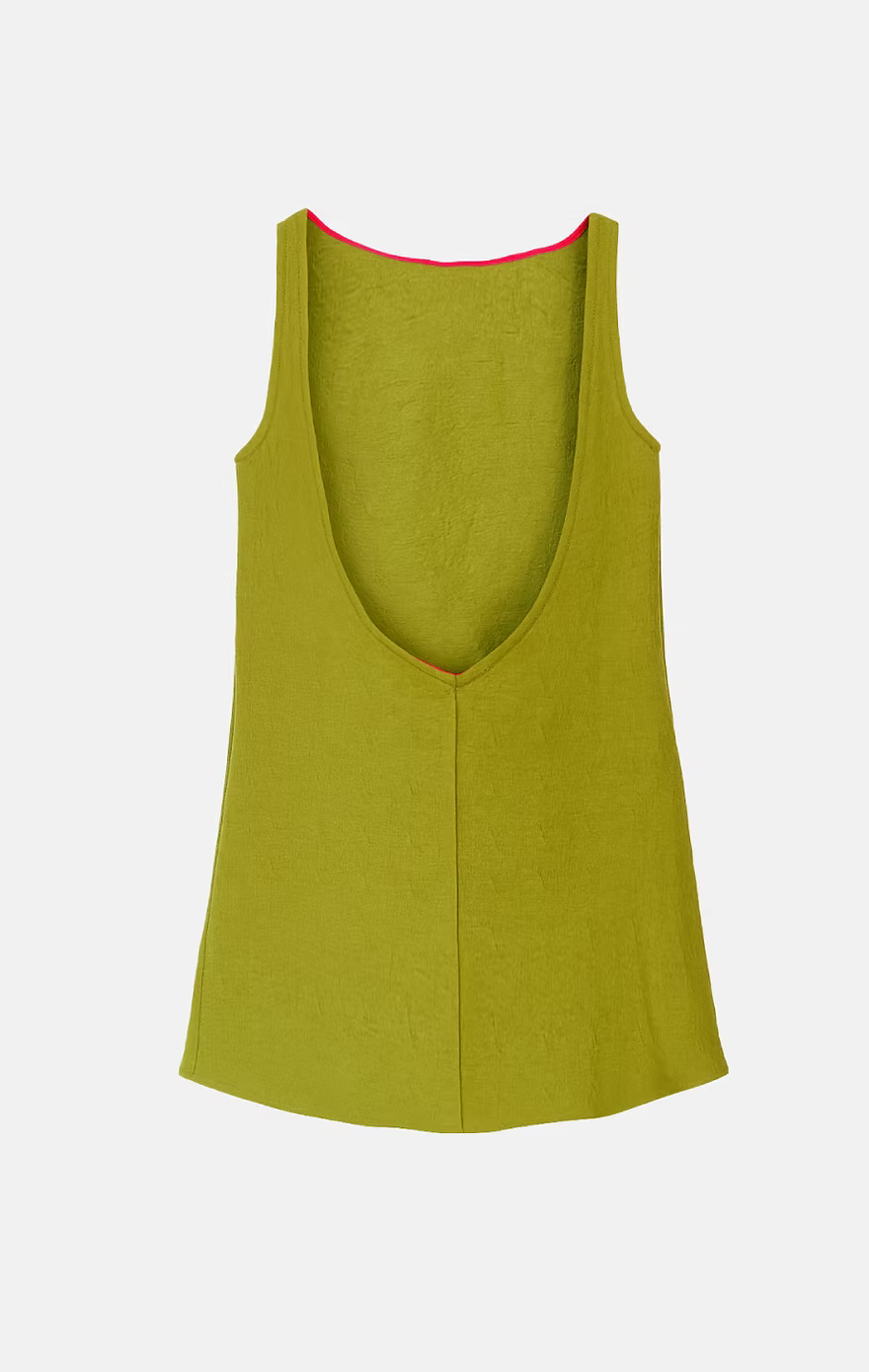 Dokuma Mini Dress Haki