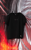Trace Black Nakışlı Unisex Siyah T-Shirt