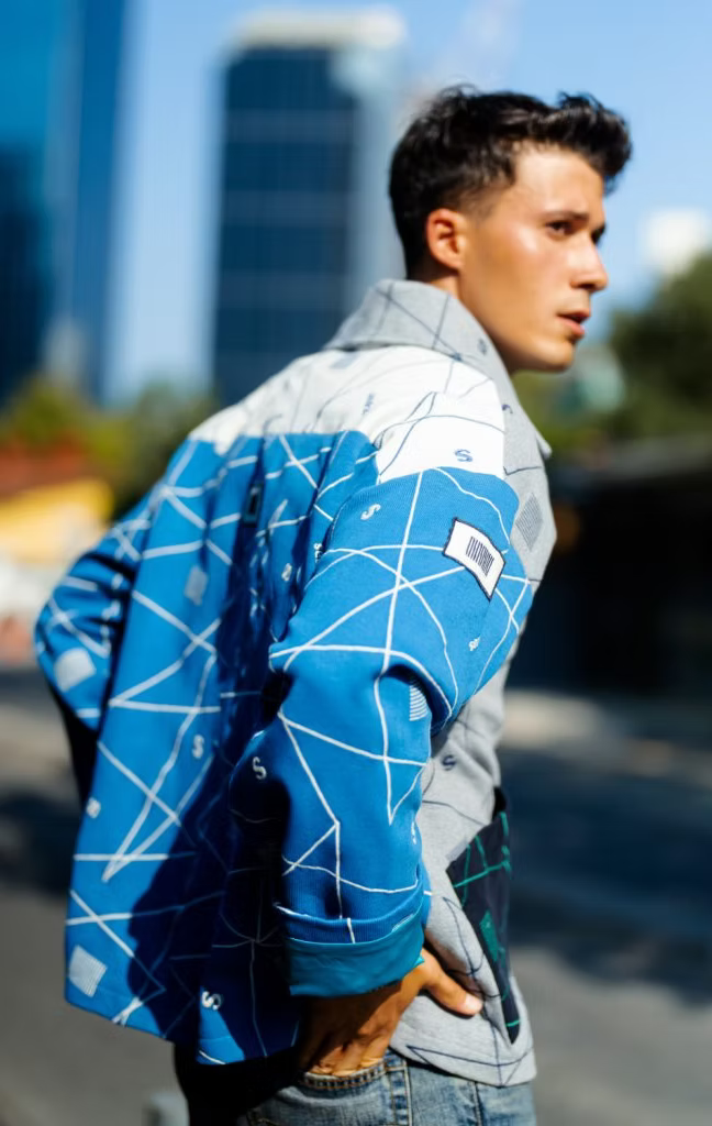 Unisex Embroidered Exist Jacket Mix