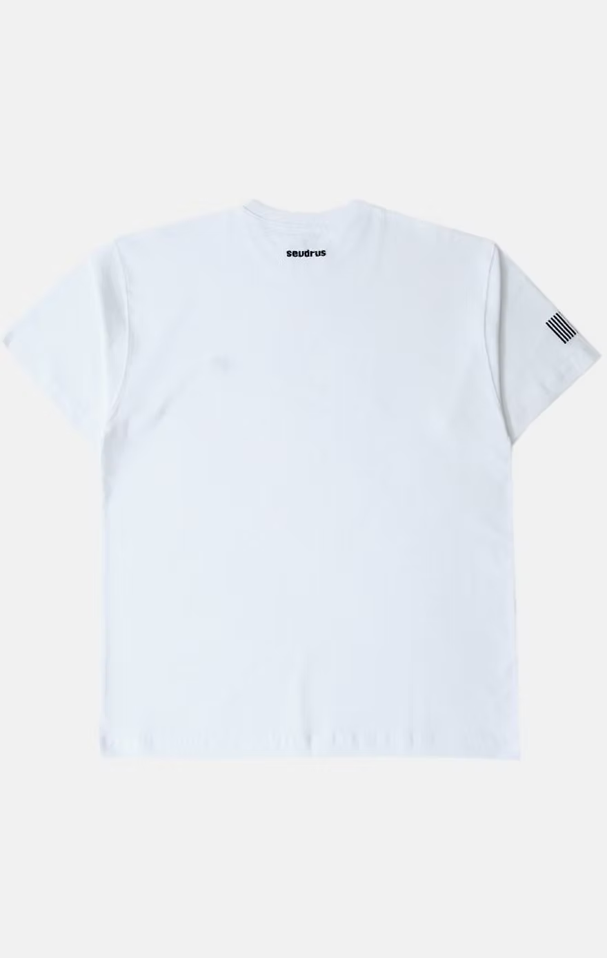 Unisex Oversized White T-shirt Black Logo