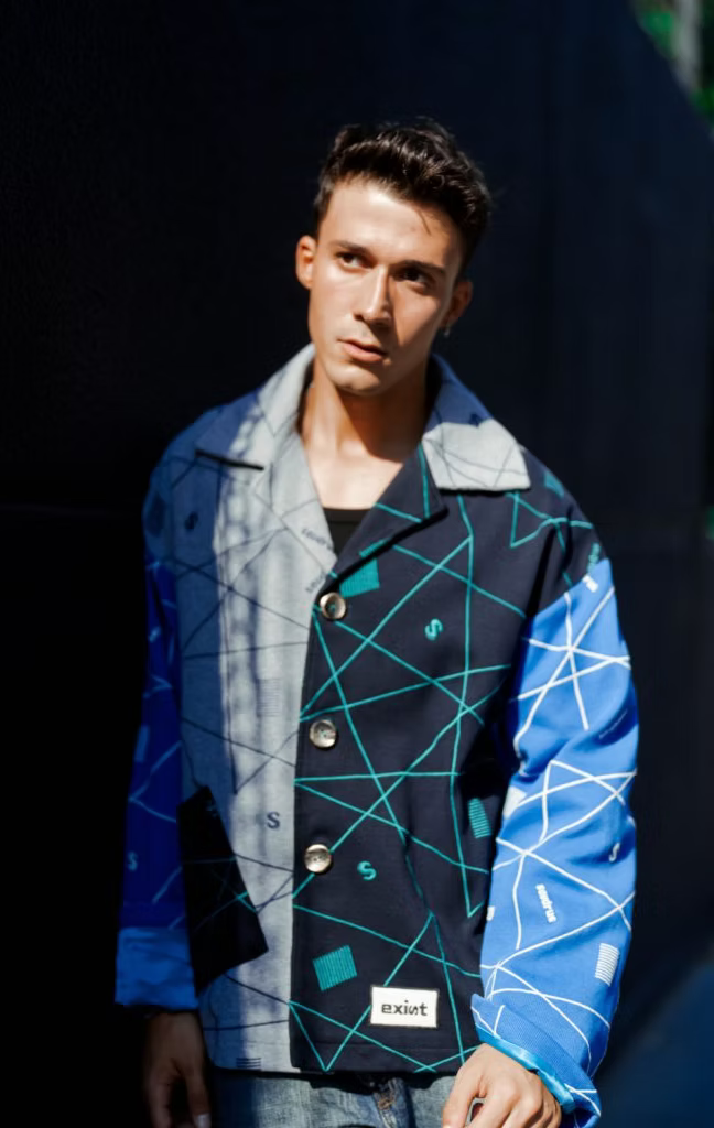 Unisex Embroidered Exist Jacket Mix