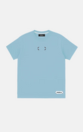 Trace Kahve Nakışlı Mavi Unisex T-Shirt