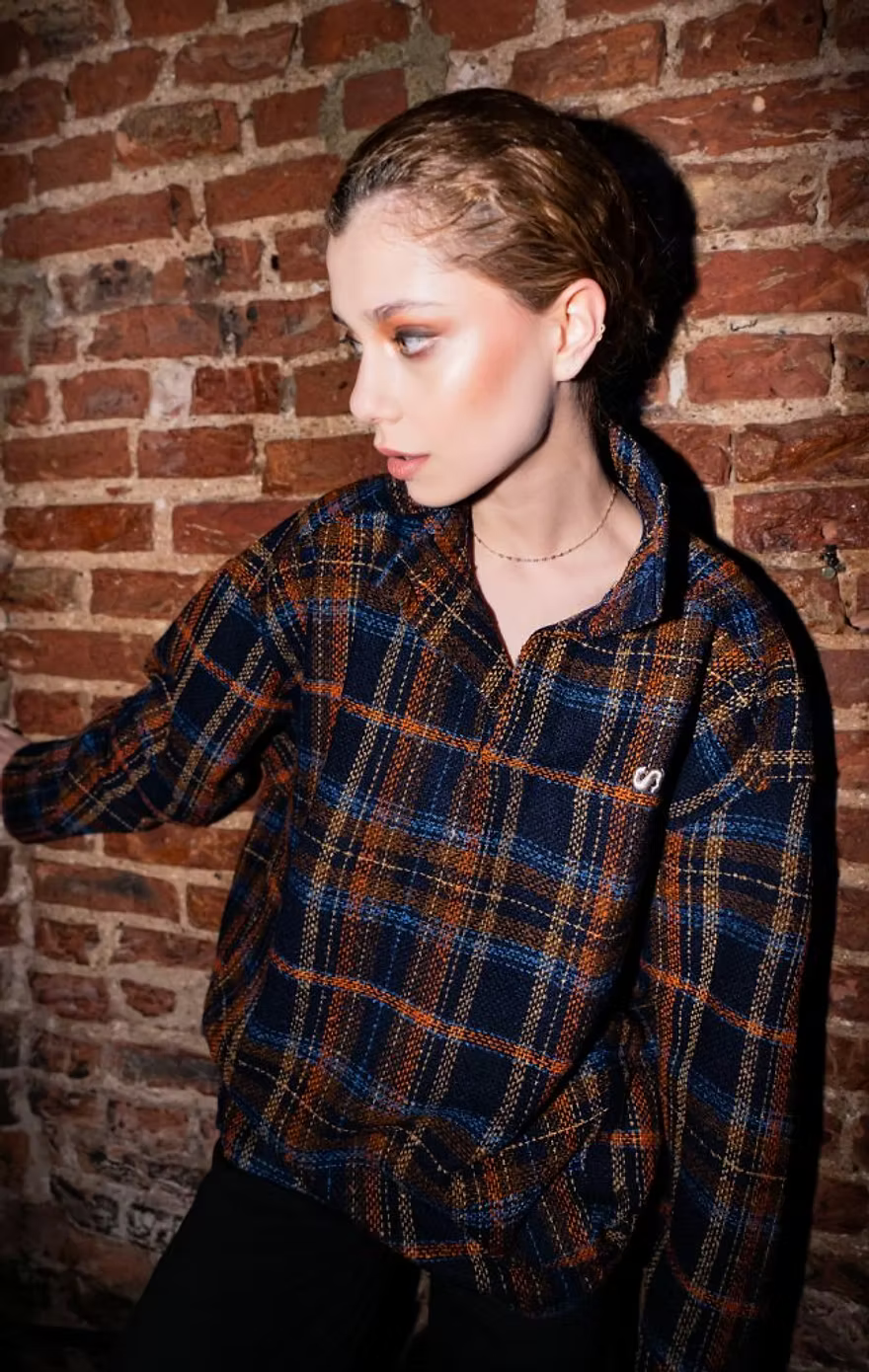 Unisex Oversized High Collar Sweatshirt