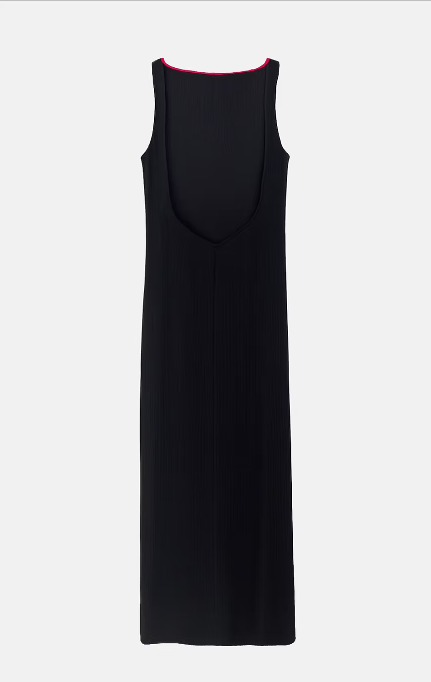 Backless Maxi Dress Black
