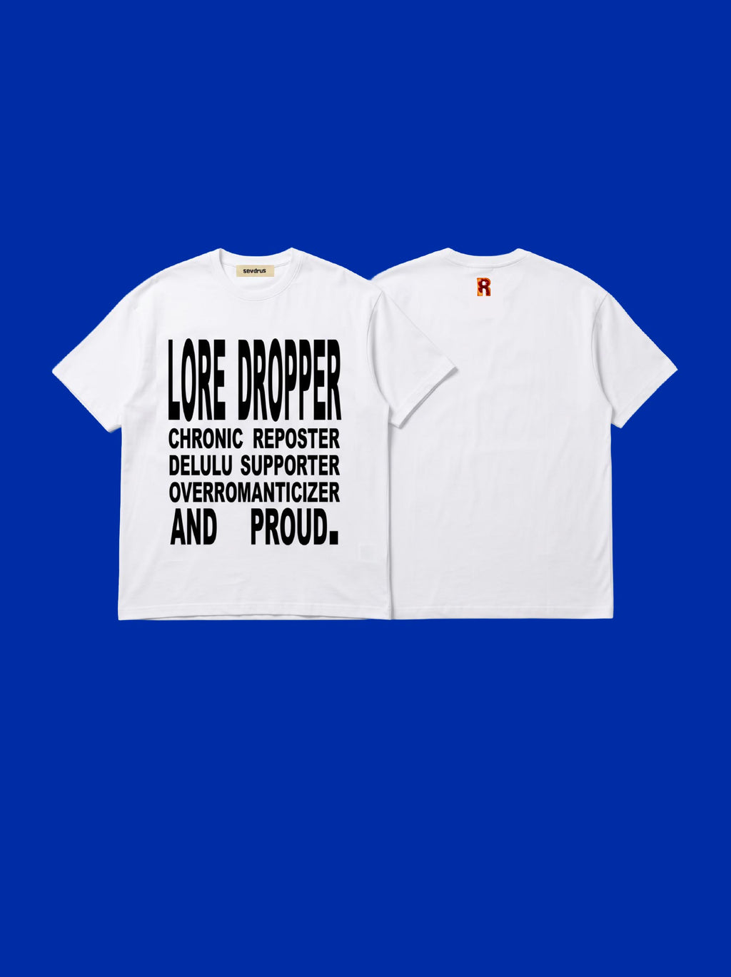 LORE DROPPER' Unisex %100 Cotton T-Shirt