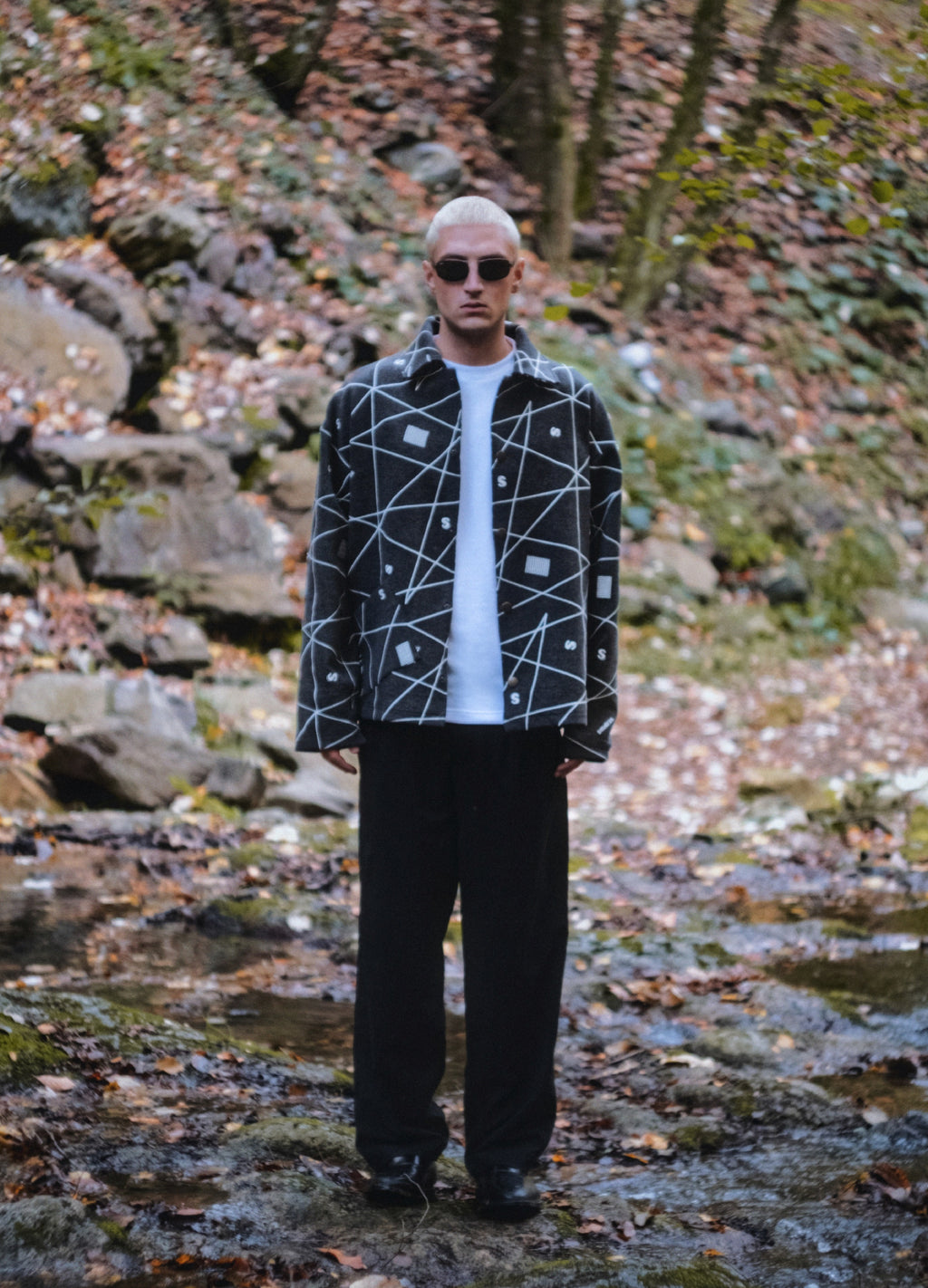 Unisex Full Nakışlı Monolith Jacket