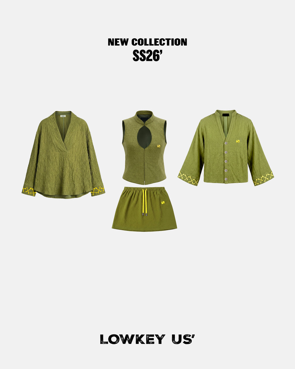 Moss Cutout Astarlı Yelek