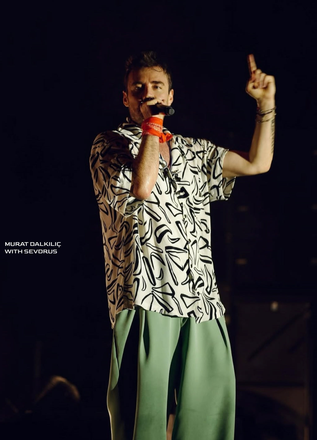 Trace Left Zebra Desenli Nakışlı Gömlek