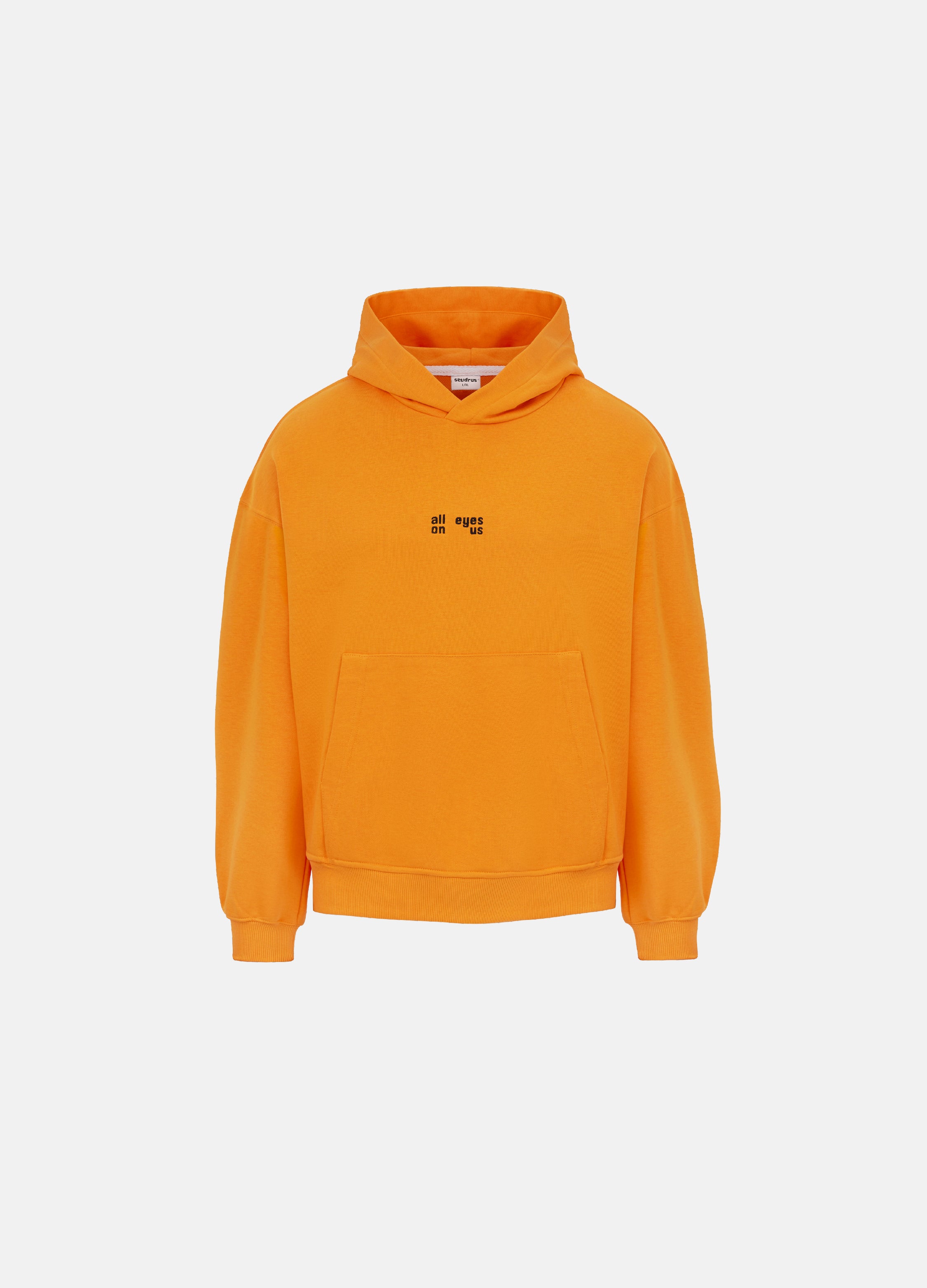 Unisex Orange Storm Embroidered Hoodie