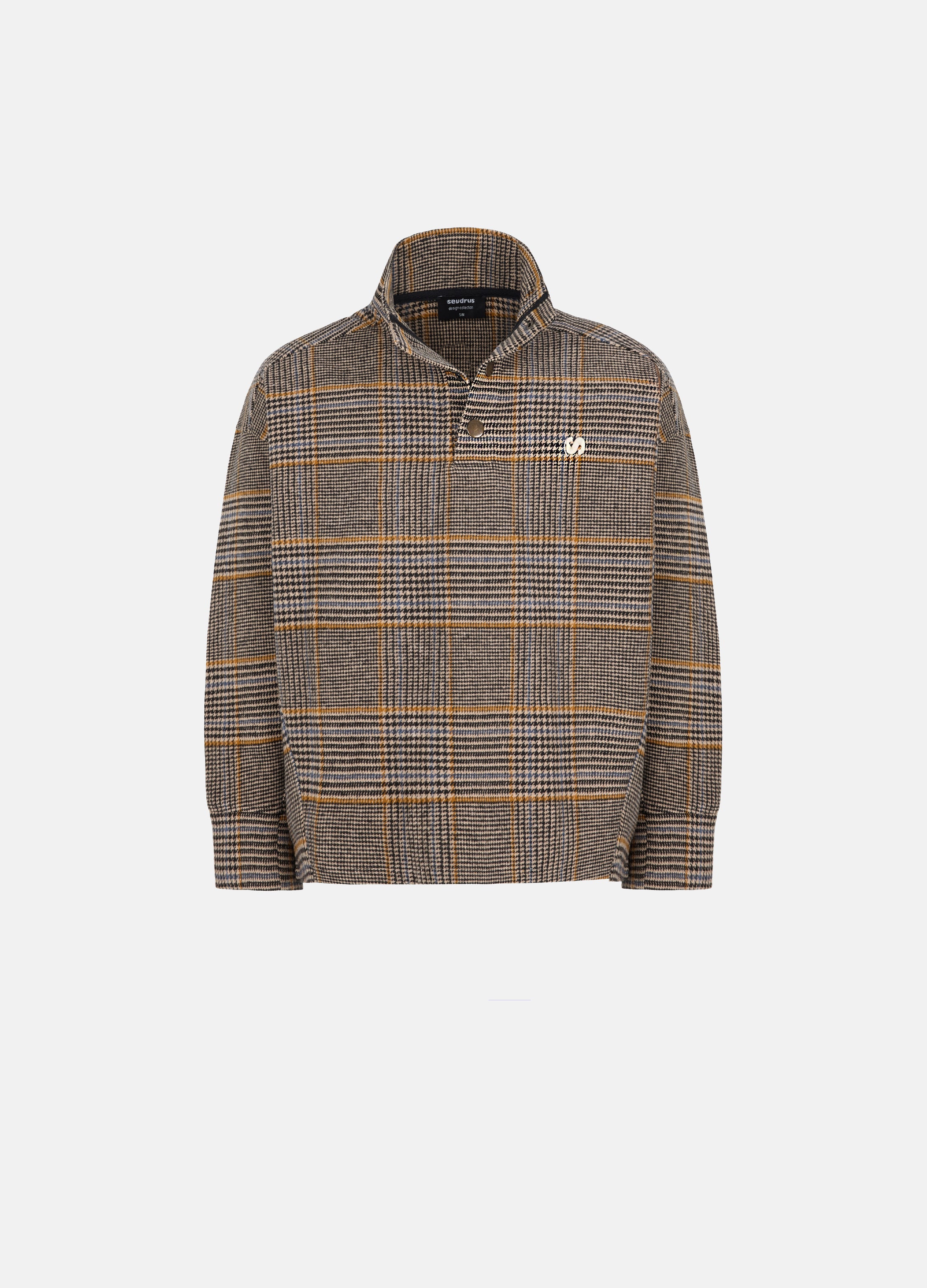 Unisex Crescendo High Collar Wool Sweatshirt