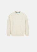 Unisex Beige Symphony Dokulu Ekru Sweatshirt