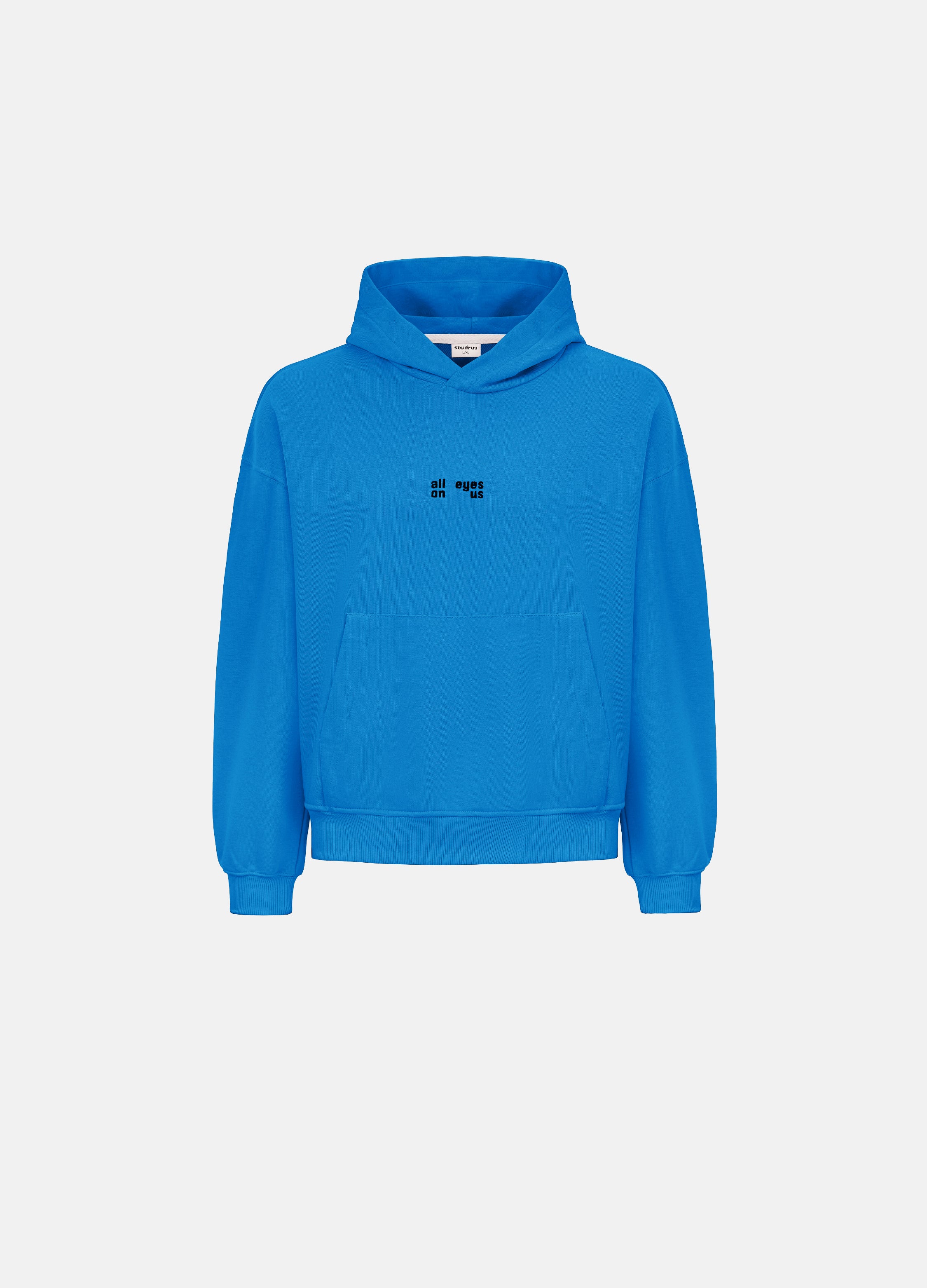 Unisex Indigo Embroidered Hoodie