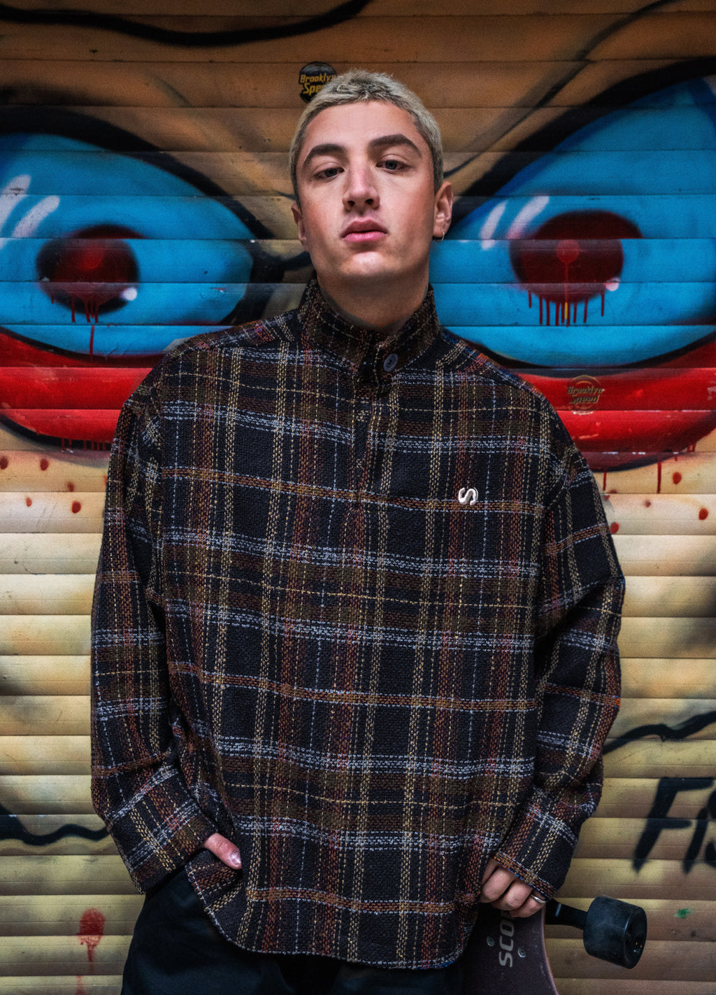 Unisex Obsidian High Collar Sweatshirt