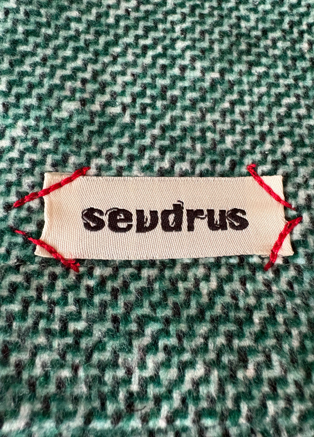 Emerald Green Mini Yün Karışımlı Etek