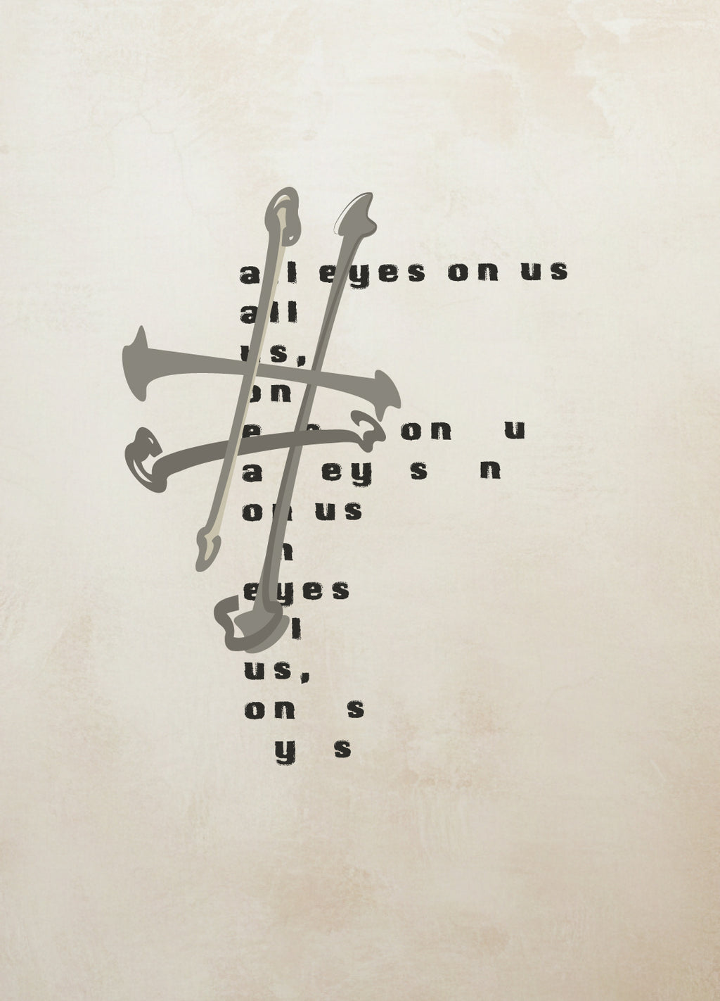 Typewriter Unisex Beyaz Gömlek