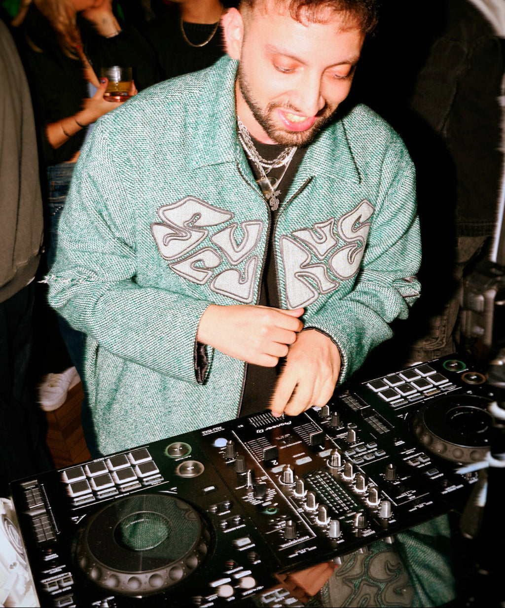 Emerald Ace Full Nakışlı Unisex Yün Ceket