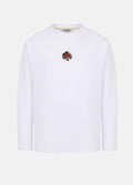 Spade Card Nakışlı %100 Pamuk Long Sleeve Tee