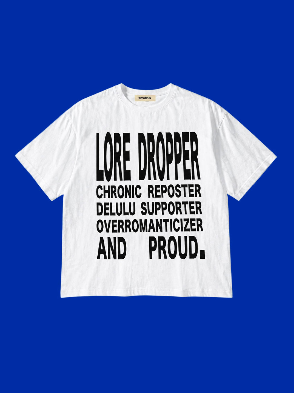 LORE DROPPER' Unisex %100 Cotton T-Shirt