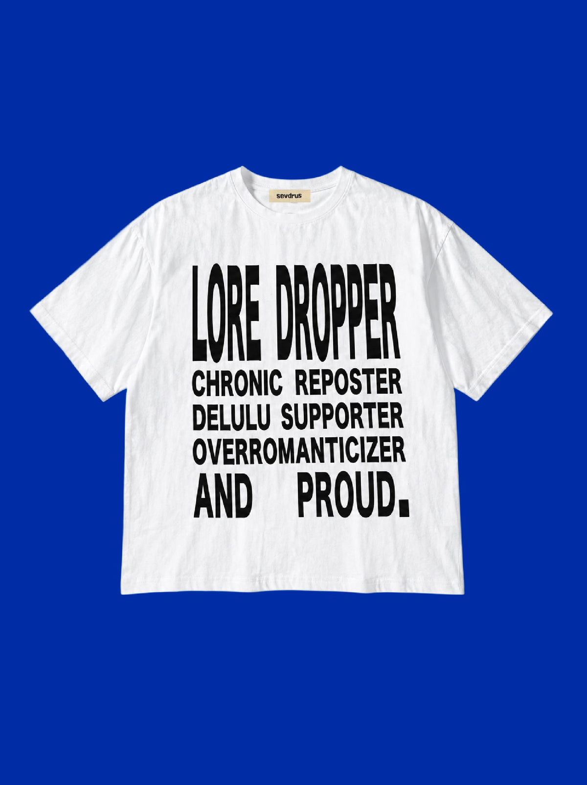 LORE DROPPER' Unisex %100 Cotton T-Shirt