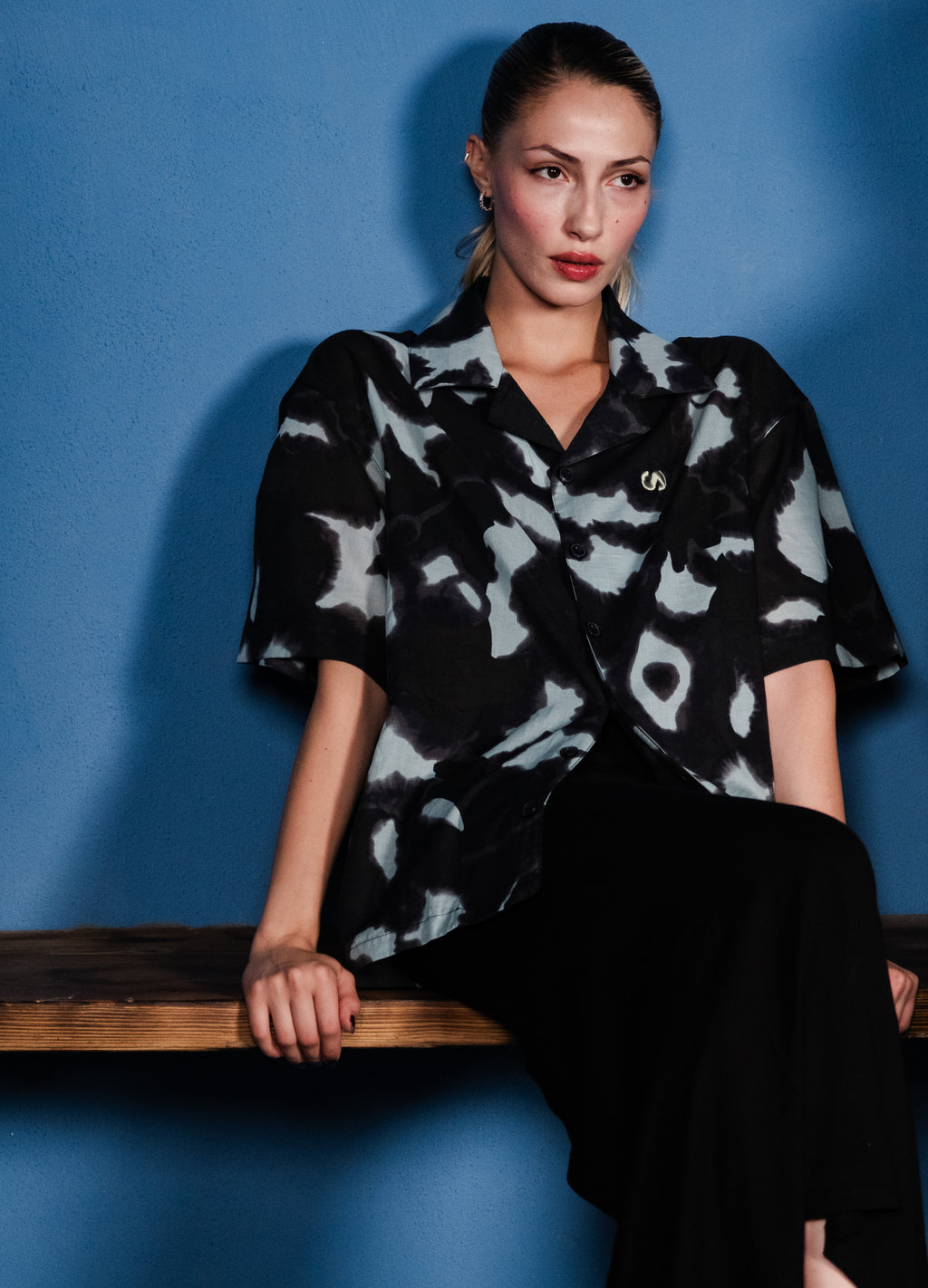 Unisex Oversized Cotton Batik Shirt 015