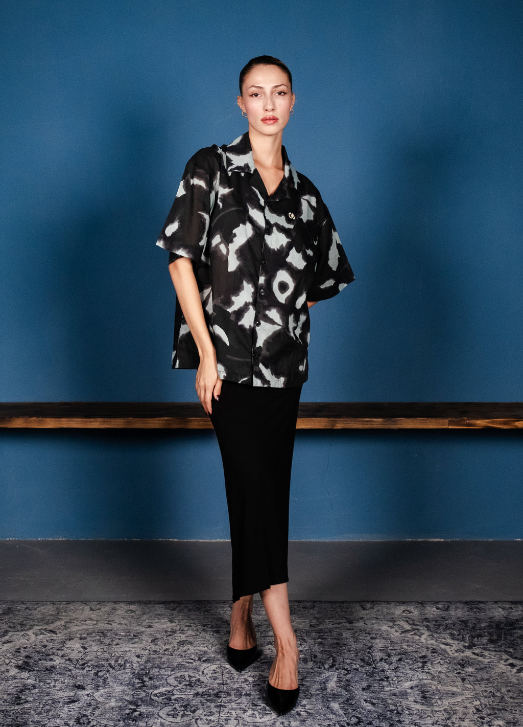 Unisex Oversized Cotton Batik Shirt 015