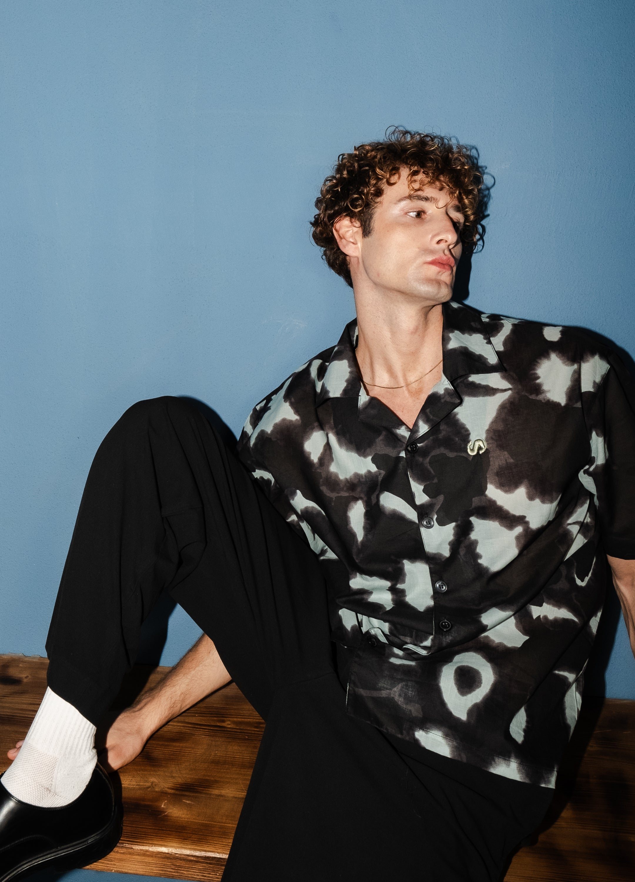 Unisex Oversized Cotton Batik Shirt 015