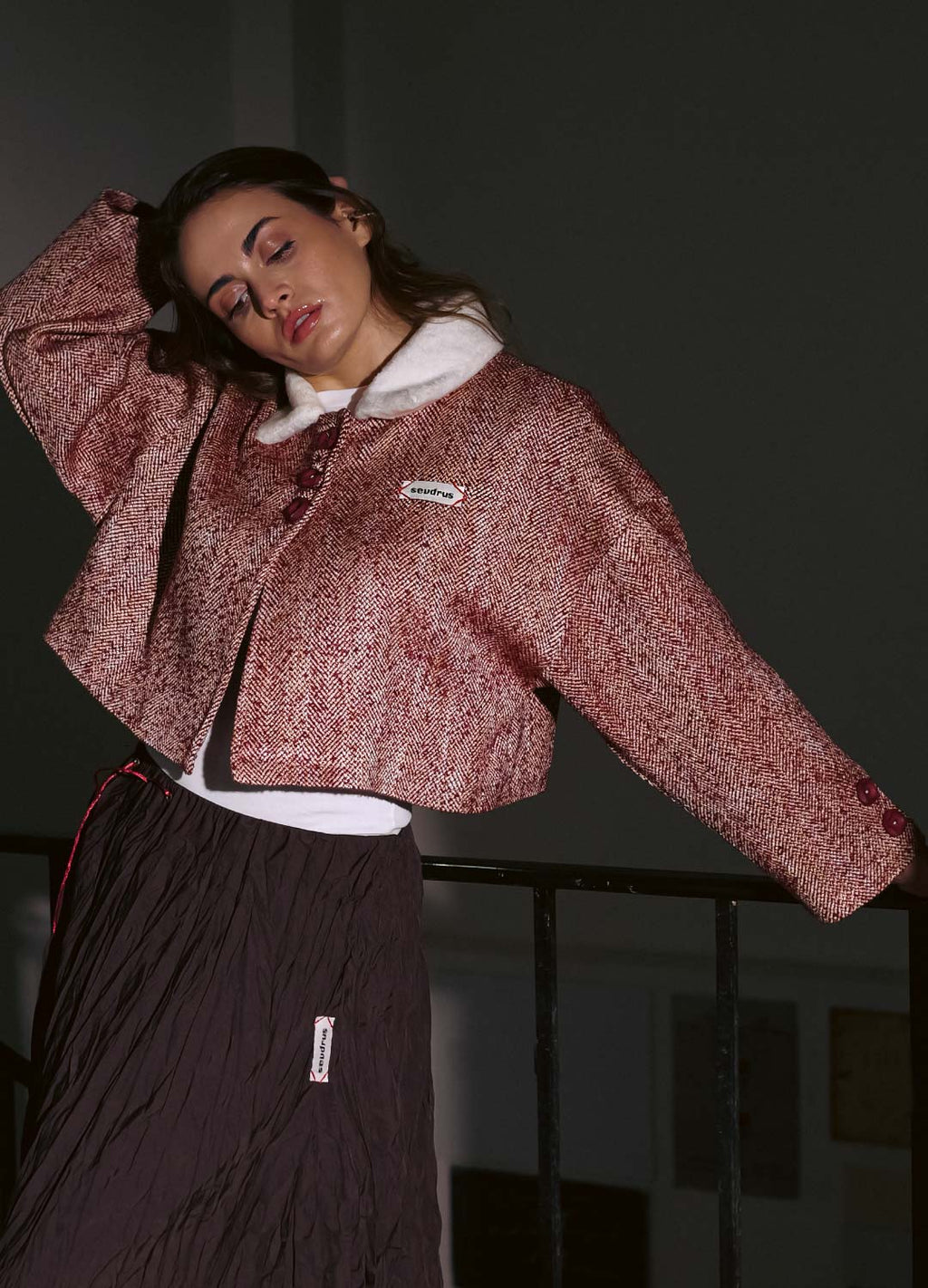 Duchess Line %30 Yün Karışımlı Bordo Ceket