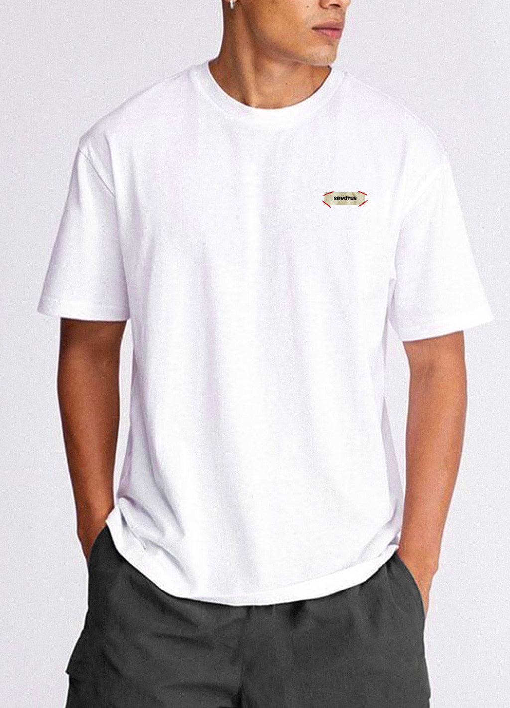 All Eyes On Us Baskılı Beyaz Regular T-Shirt