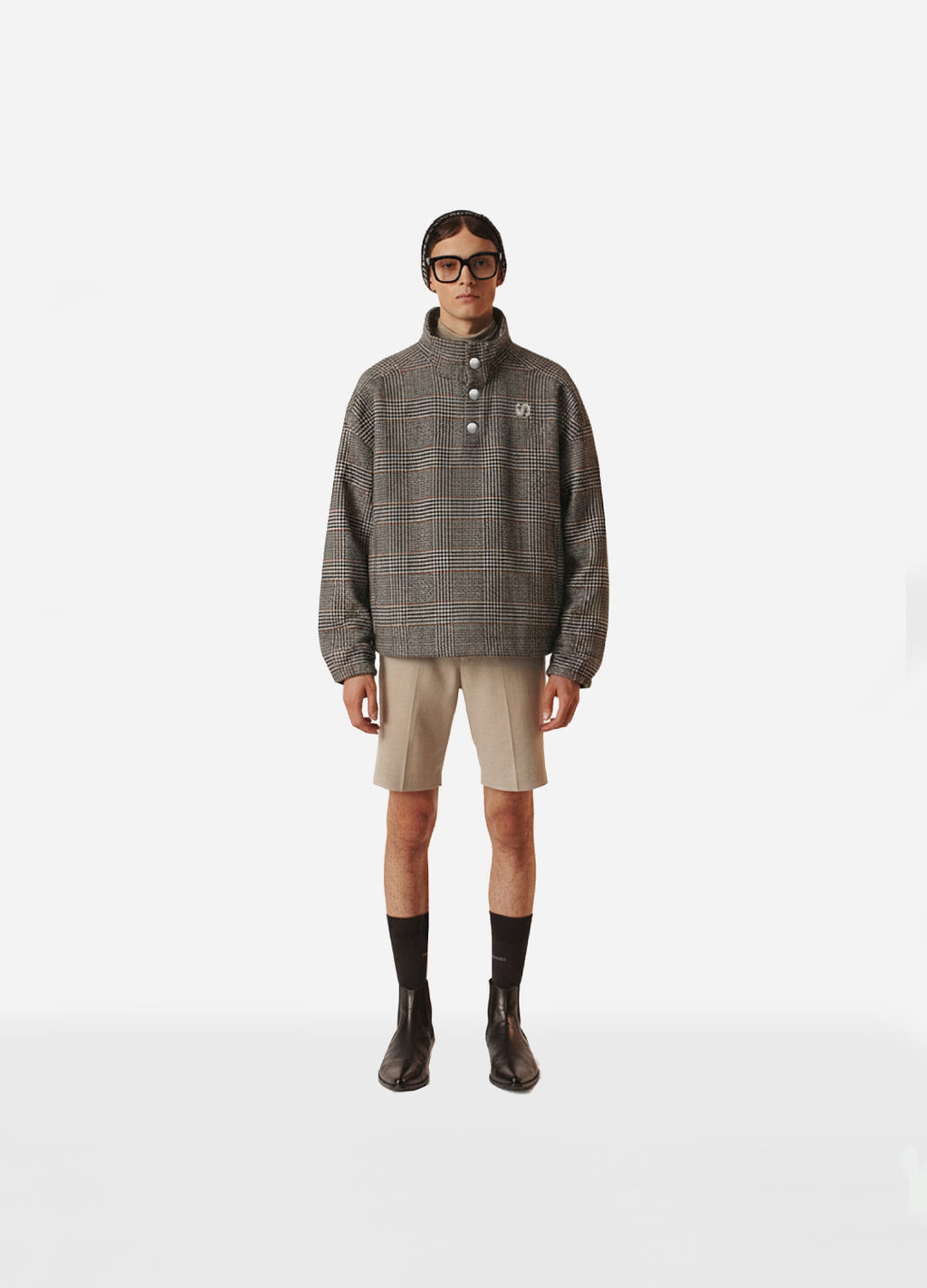 Unisex Nomad High Collar Wool Sweatshirt