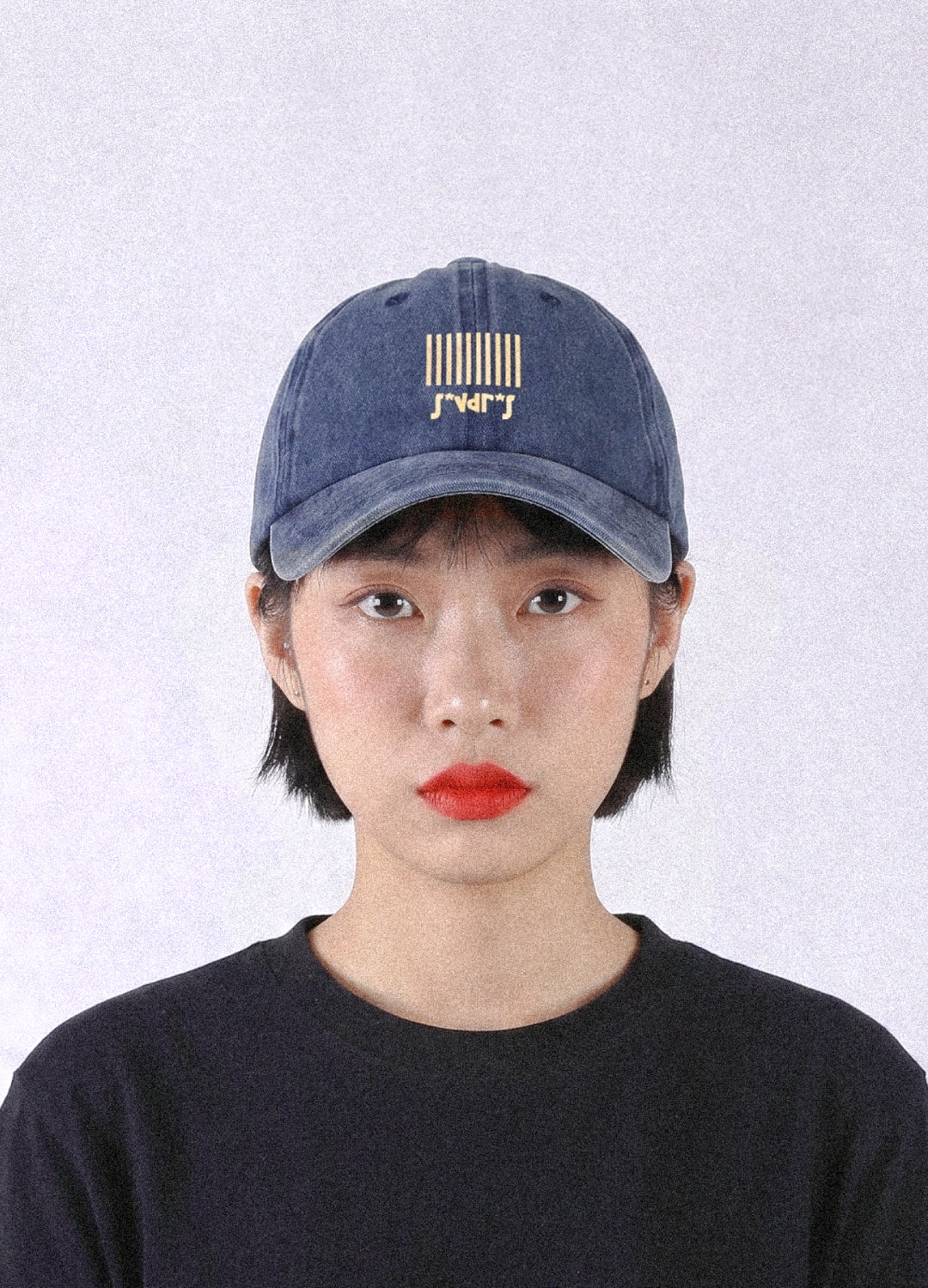 PRE ORDER - Barcode s*vdr*s Nakışlı Yıkamalı Mavi Unisex Şapka