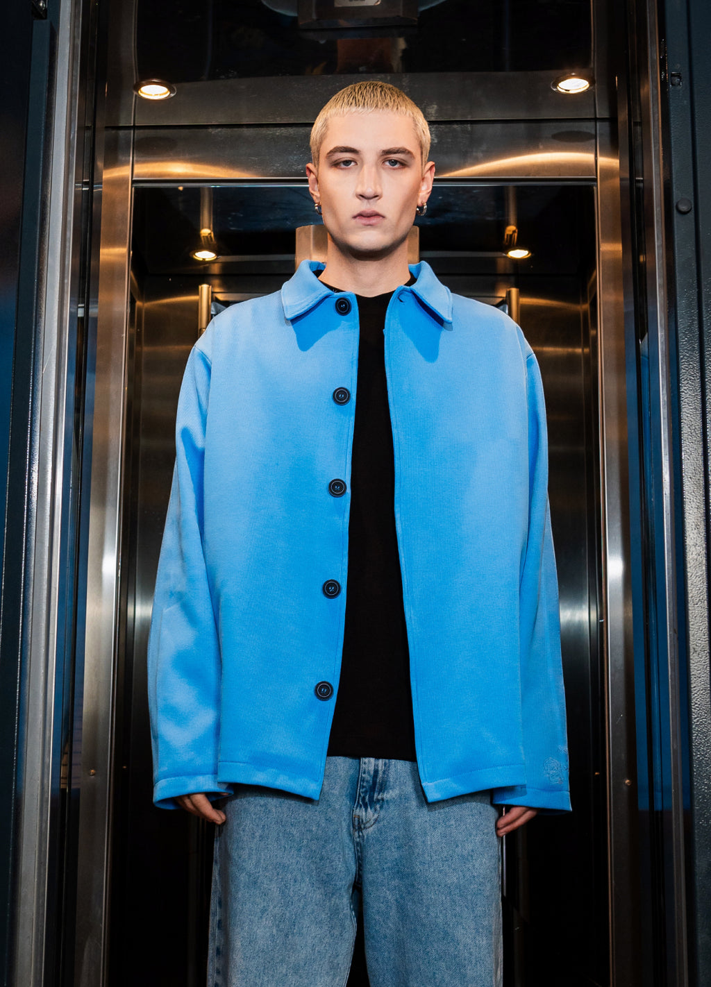 Unisex Blue Jacket Scops x Sevdrus Collab