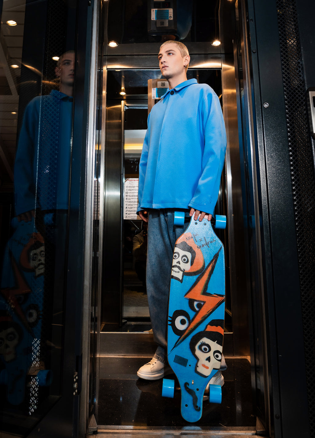 Unisex Blue Jacket Scops x Sevdrus Collab