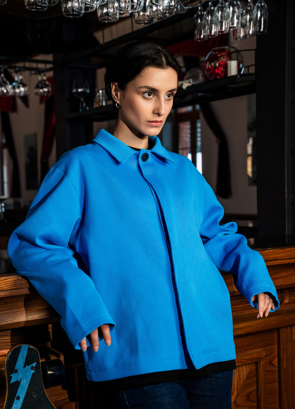 Unisex Blue Jacket Scops x Sevdrus Collab