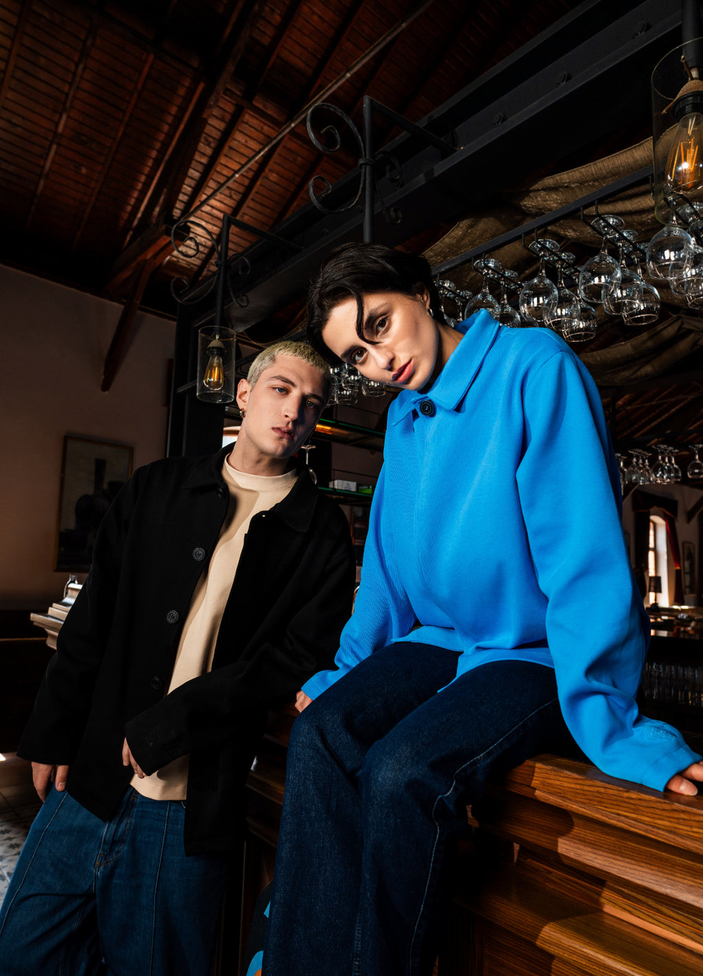 Unisex Blue Jacket Scops x Sevdrus Collab