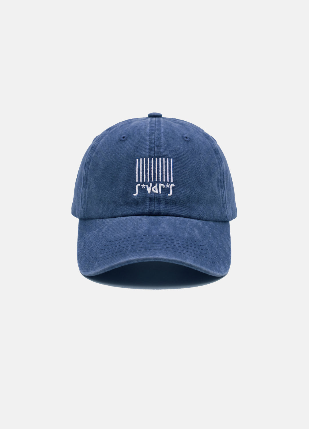 Barcode s*vdr*s Nakışlı Yıkamalı Mavi Unisex Şapka