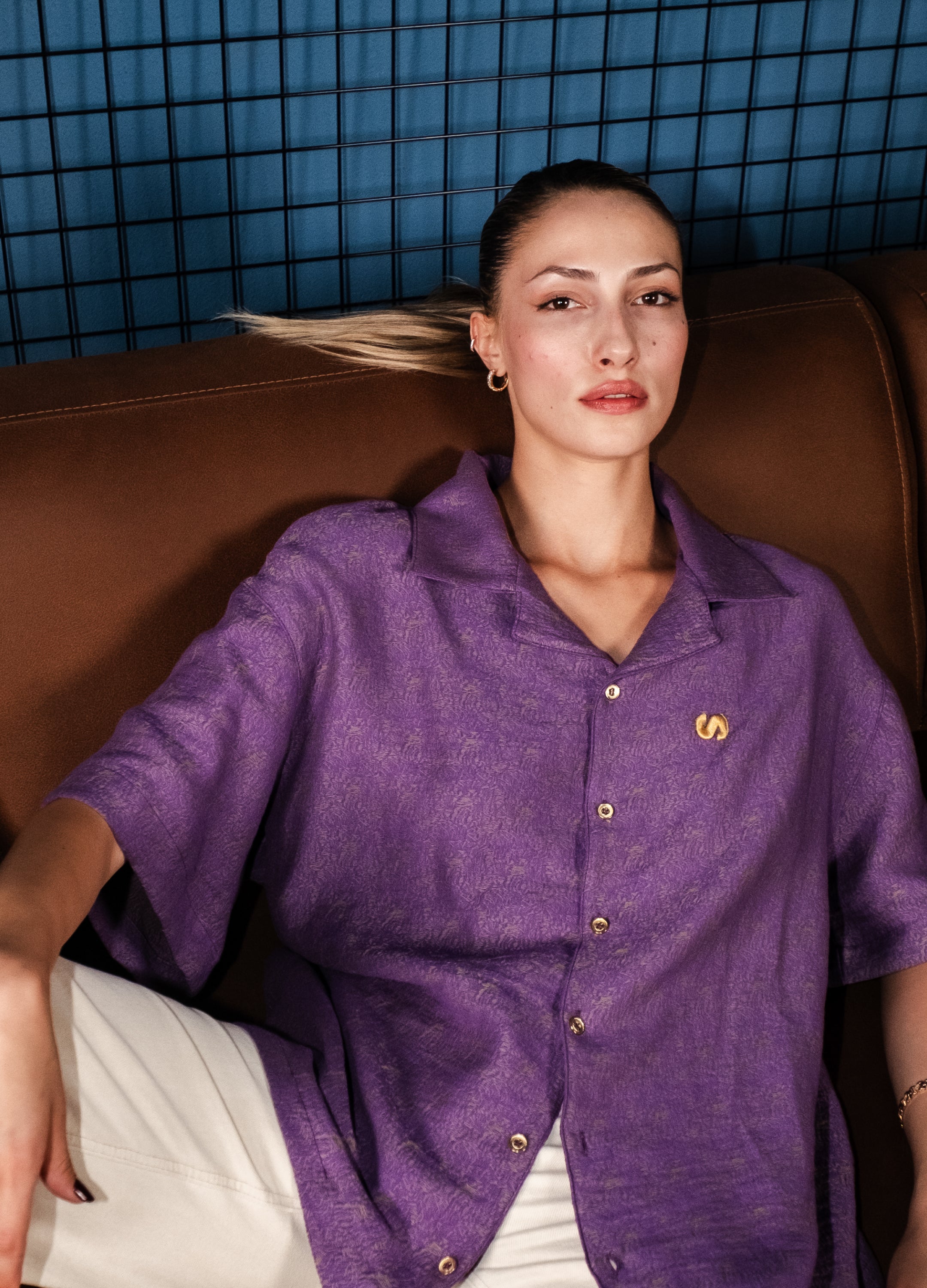 Unisex Oversized Woven Shirt 014