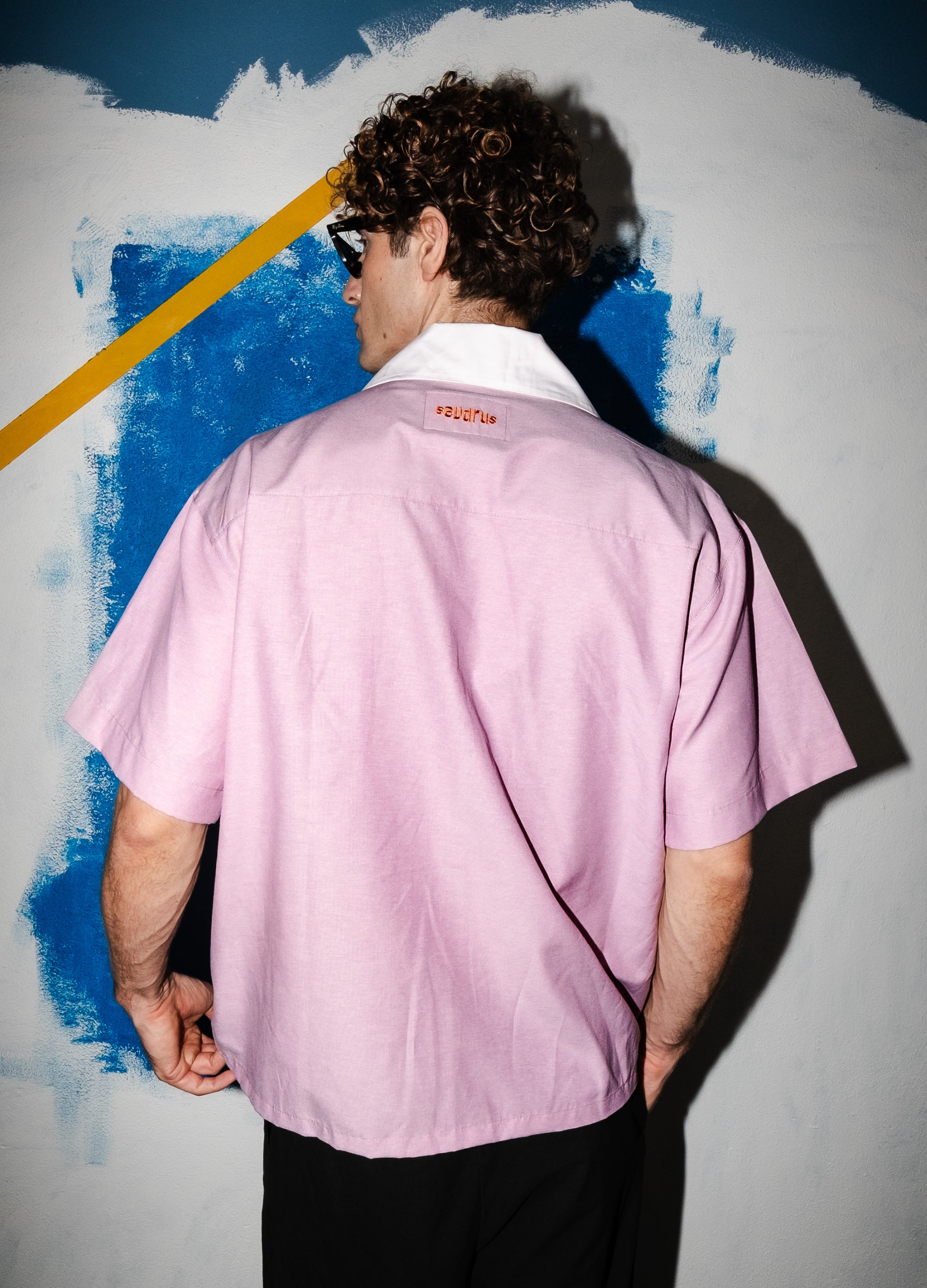 Unisex Embroidered Pink Shirt 010