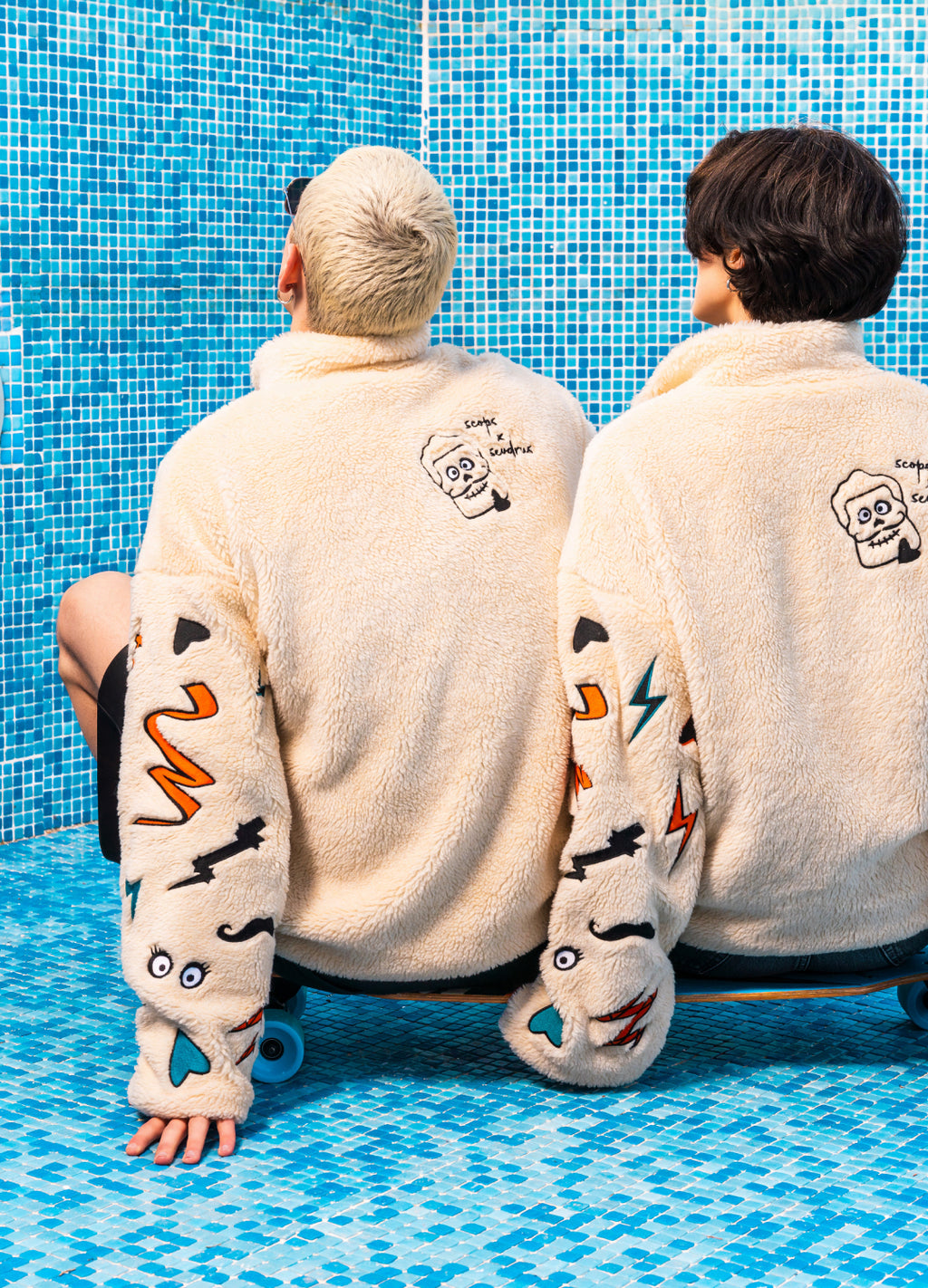 Unisex Puffer Jacket Embroidered Scops x Sevdrus Collab