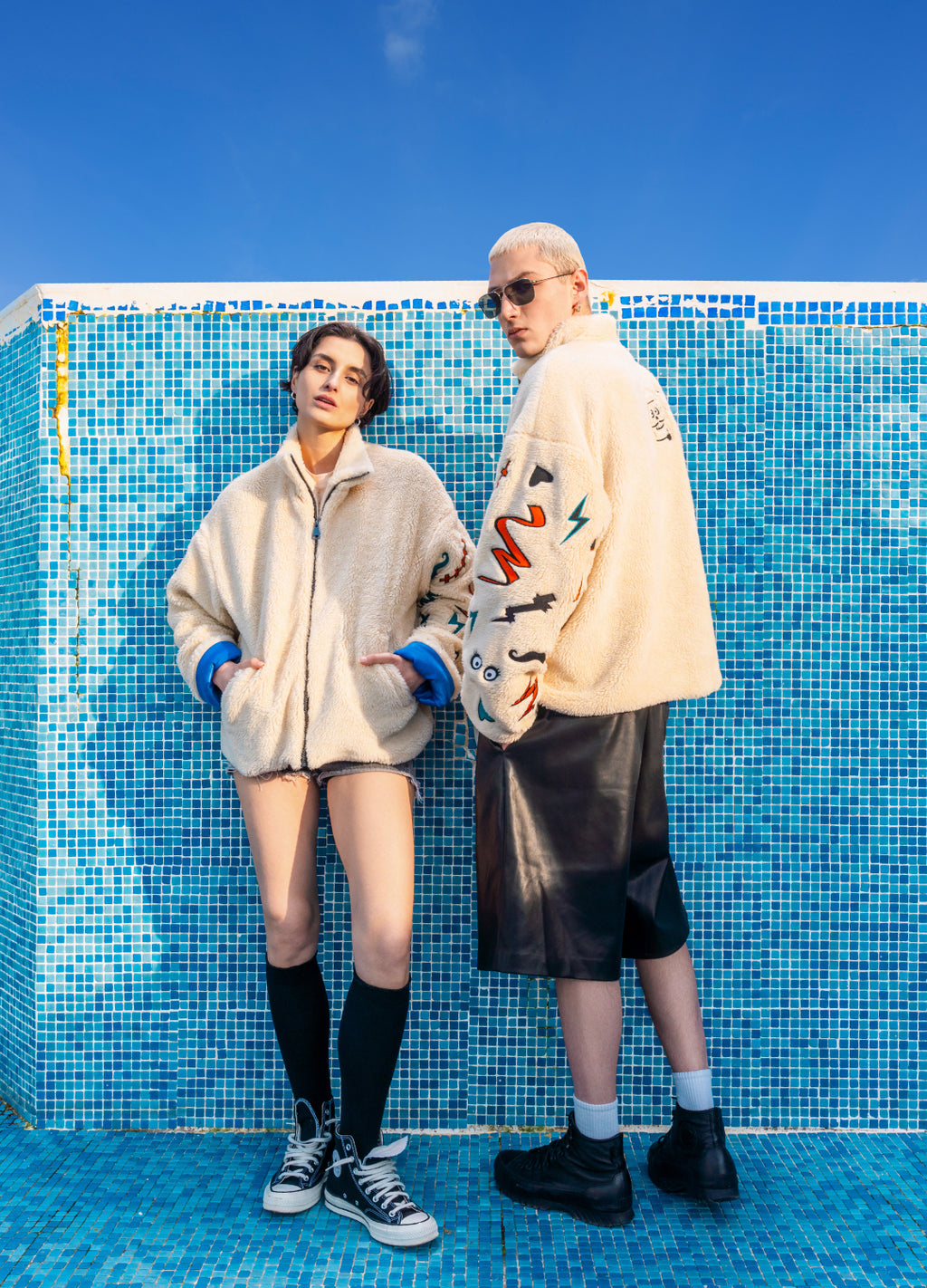 Unisex Puffer Jacket Embroidered Scops x Sevdrus Collab