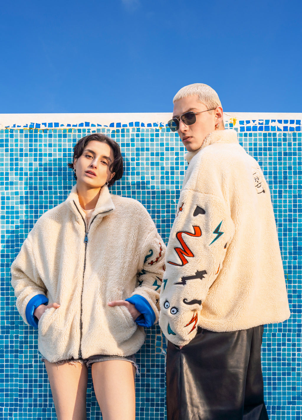 Unisex Puffer Jacket Embroidered Scops x Sevdrus Collab