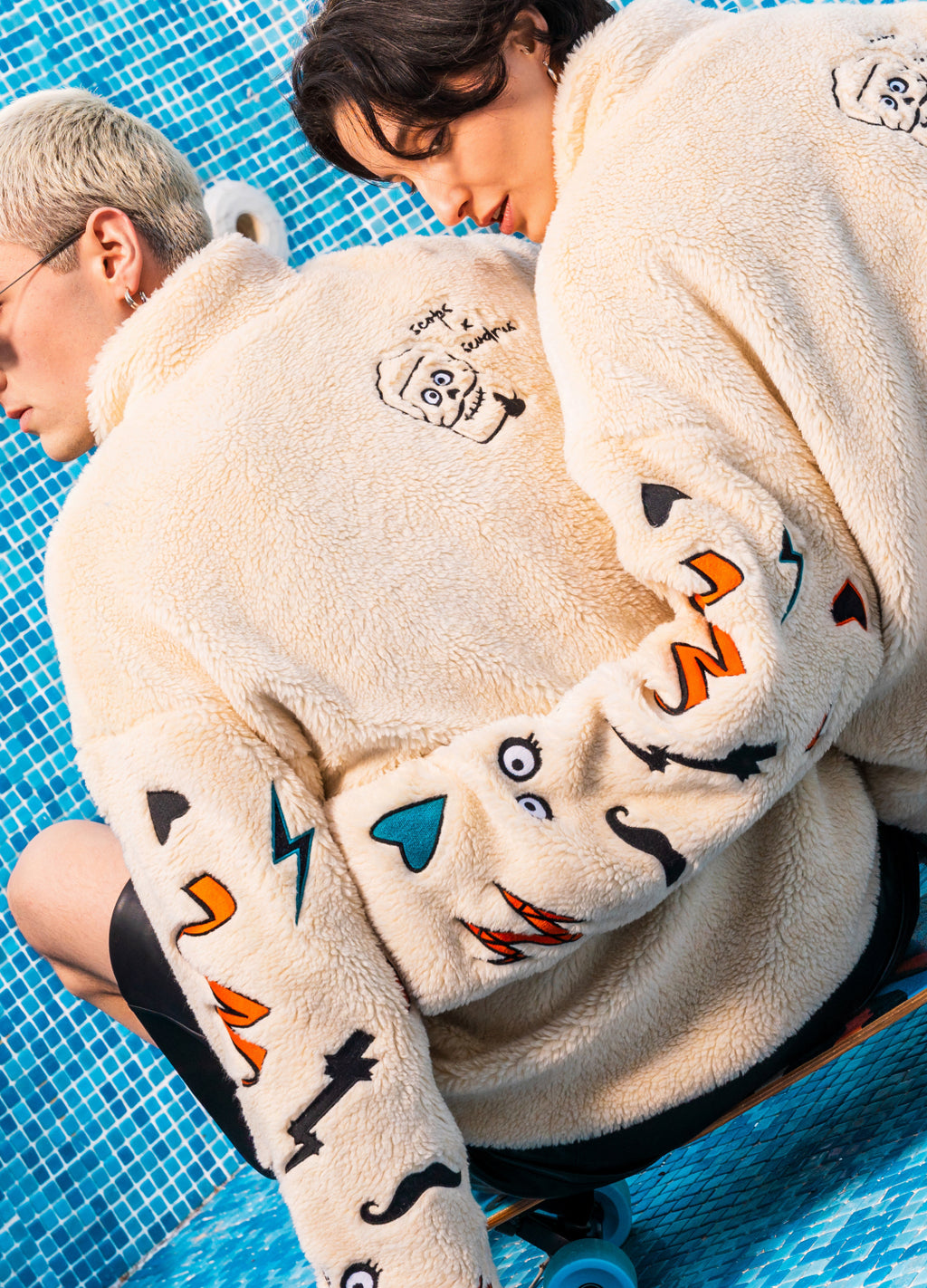 Unisex Puffer Jacket Embroidered Scops x Sevdrus Collab