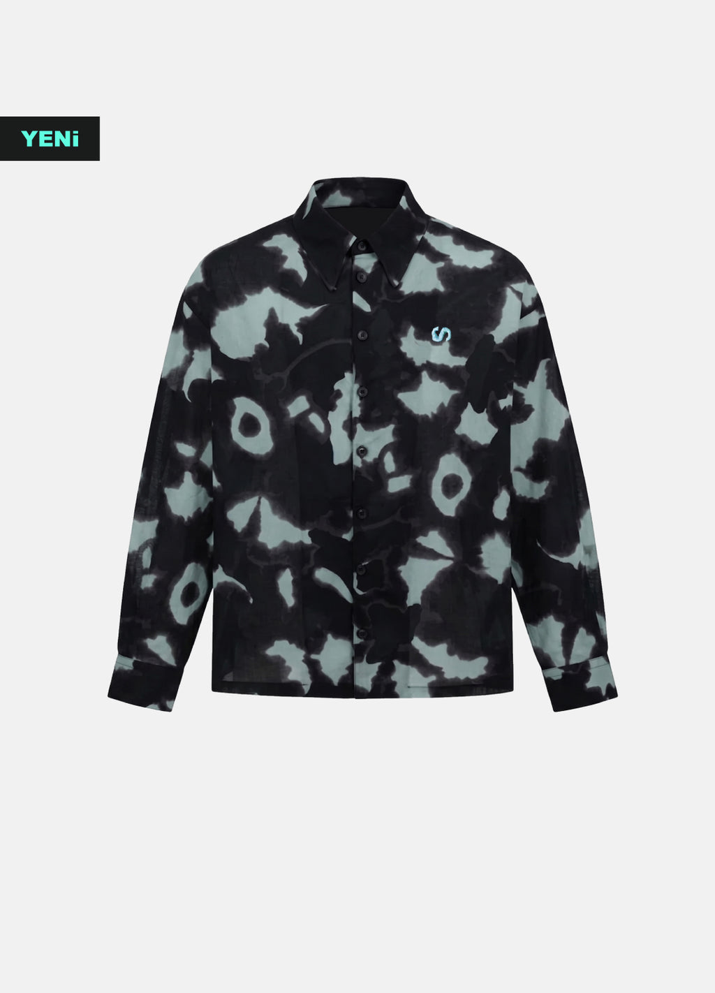 Batik Yarı Transparan Kadın Plaj Pantolonu ve Oversize Gömlek Takım %100 Pamuk